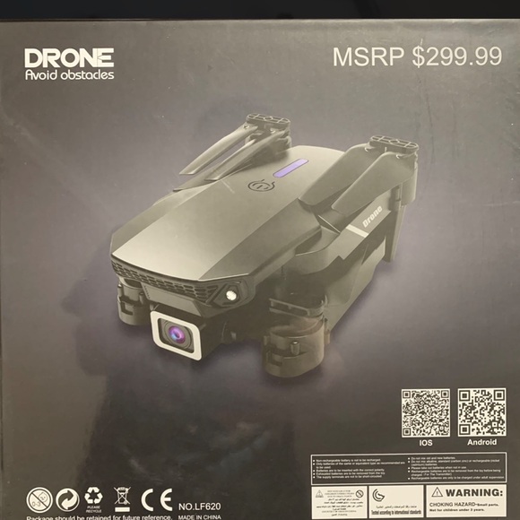Black Foldable Drone